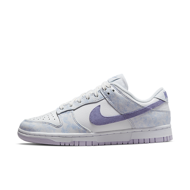 nike dunk low purple and white