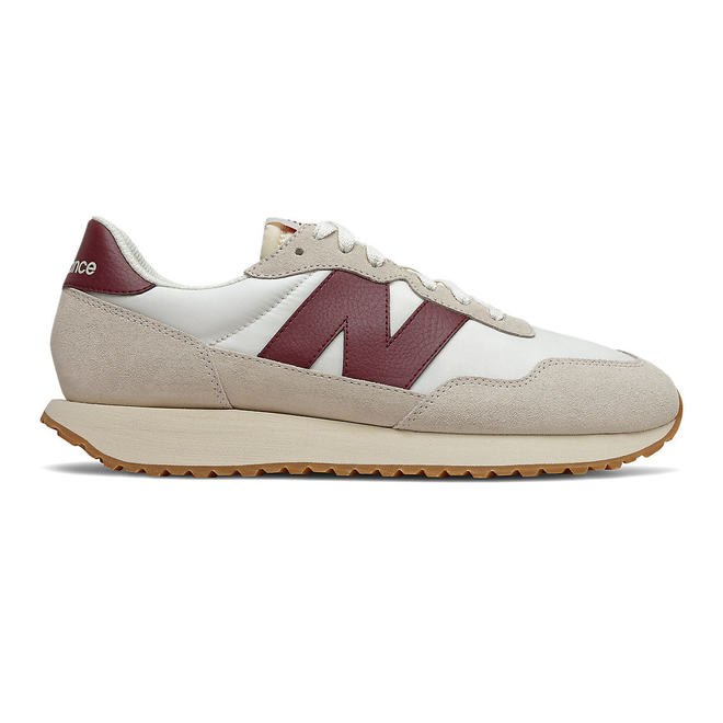 New Balance 237 - Moonbeam with Classic Burgundy