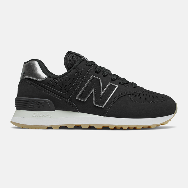 New Balance - Black with Silver Metallic | WL574SCP | Sneakerjagers