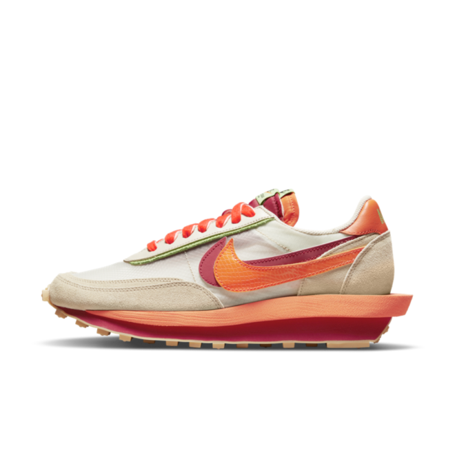 CLOT x Sacai x Nike LDWaffle 'Orange Blaze'