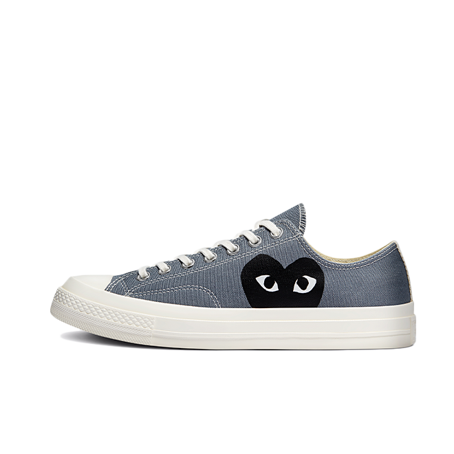 Comme des Garçons X Converse Chuck 70 Low 'Steel Gray' zijaanzicht