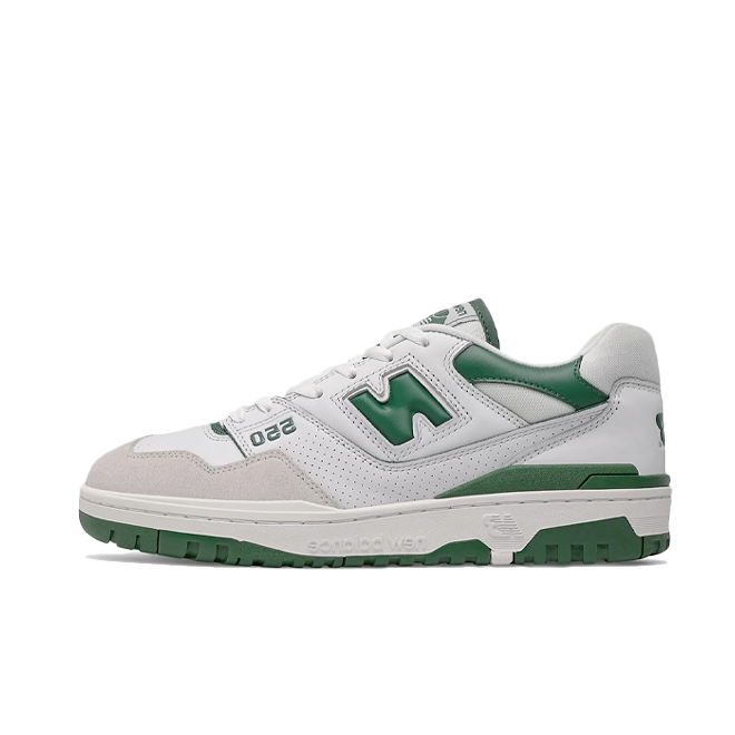 green and white new balance 550