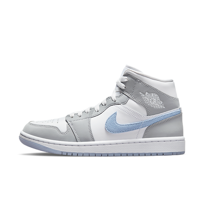 grey jordan 1 with blue tick