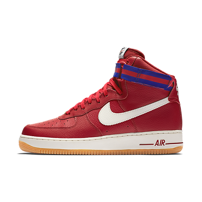 Nike Air Force 1 High '07 Gym Red/Sail-Deep Royal Blue-Gym Light Brown ...