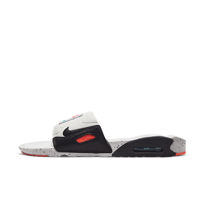 Nike Air Max 90 Slide White Turf Orange Speckled | BQ4635-102