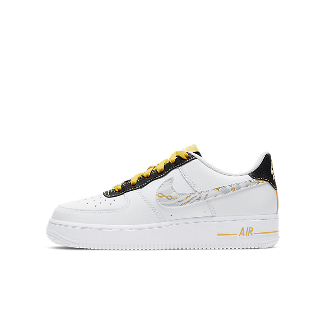 Nike Air Force 1 07 LV8 Gold Links Zebra Print DH5480-100 5y fits women’s  6.5