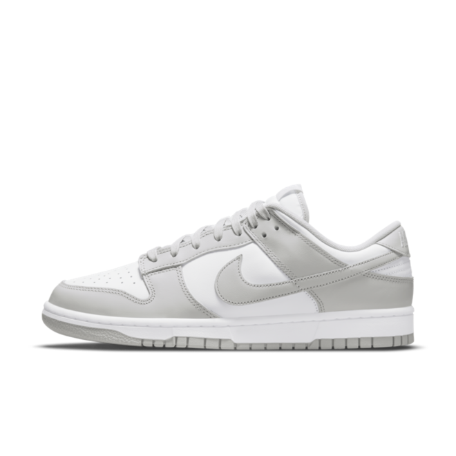 low dunks grey and white