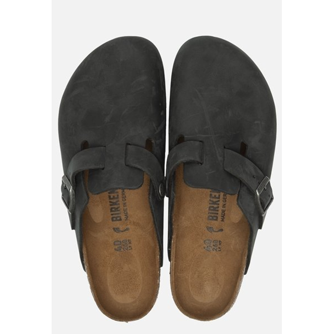 Birkenstock Boston SYN Desert Dust Black VEG Narrow | 1023624