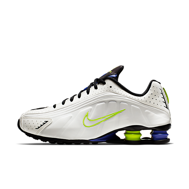 nike shox r4 white flash