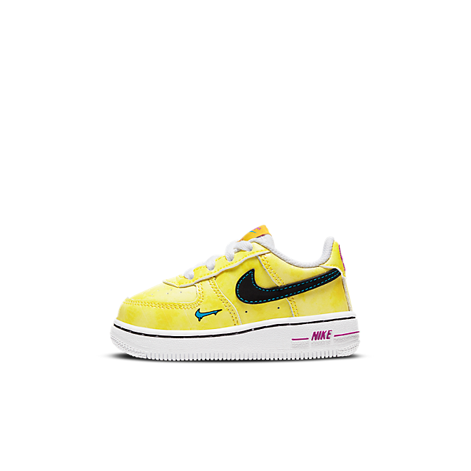 Nike Air Force 1 LV8 3 TD 'Peace, Love, and Basketball' Speed Yellow/Laser Blue/White/Black 