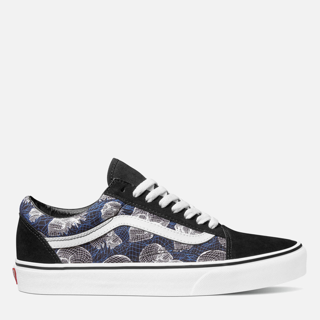 Vans Men's Wireframe Skulls Old Skool Trainers | VN0A3WKT9IB1 ...