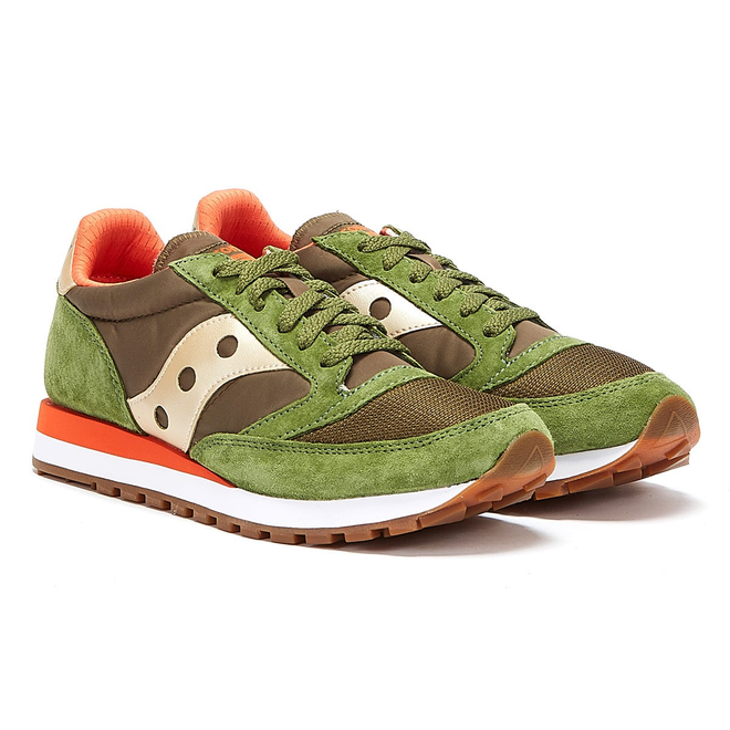Saucony Jazz 81 Mens Green / Orange Trainers
