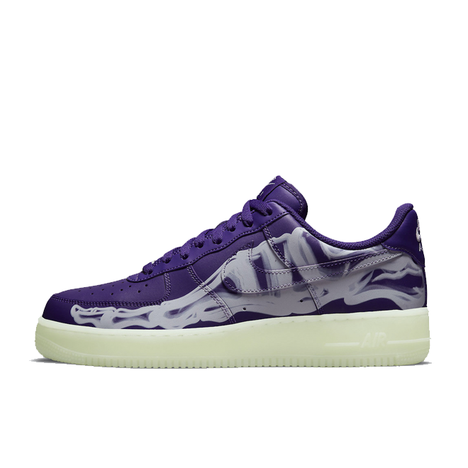 在庫あ新作Nike エアフォース1 Purple Skeleton スニーカー