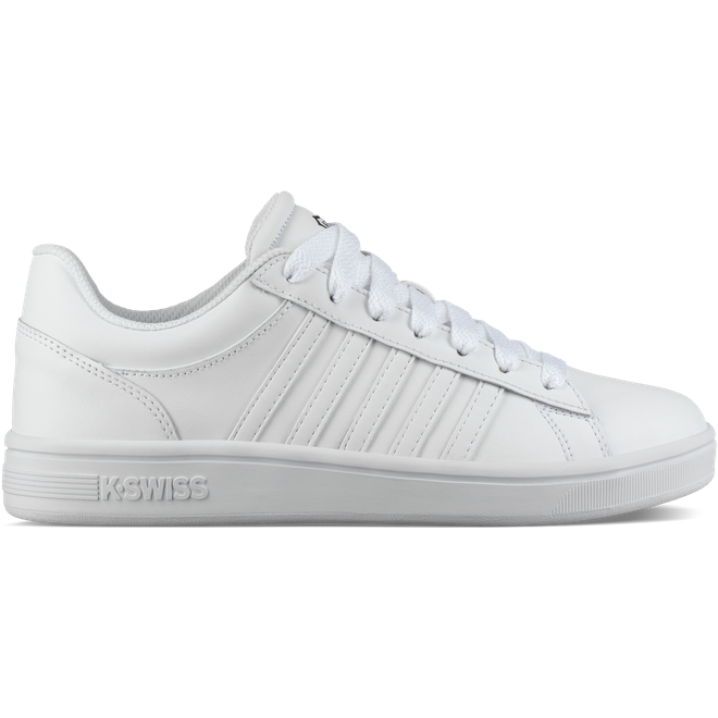 K-SWISS WOMENS COURT WINSTON WHITE/WHITE/SILVER | 96154-175-M ...