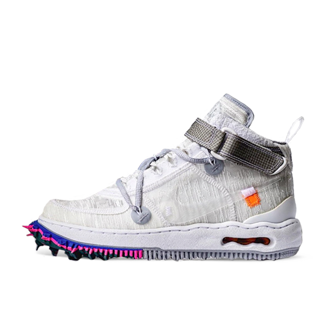 Nike Air Force 1 - Sneakers Hoog White/Wolf Grey/Dark Grey/Black