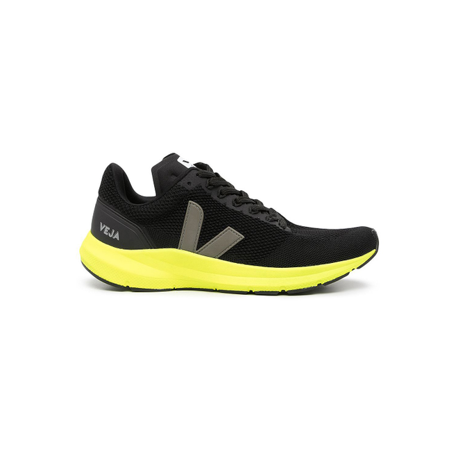 Veja Marlin LT V-Knit - Black/Yellow | LT102626B | Sneakerjagers