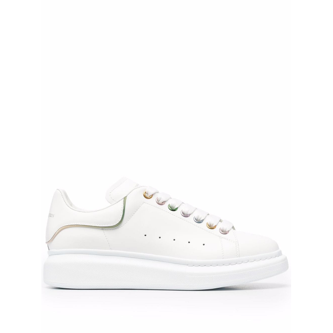 Alexander McQueen leather lace up trainers