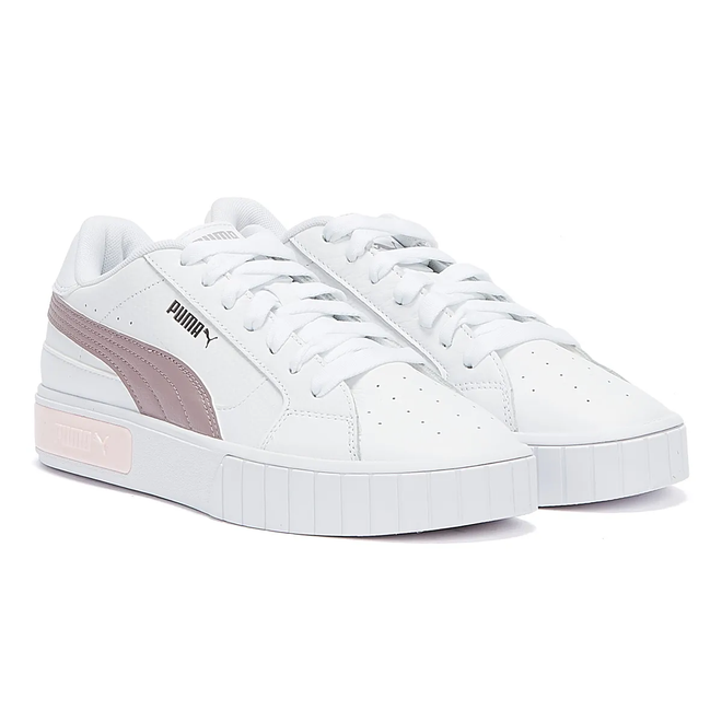 White and store pink puma cali