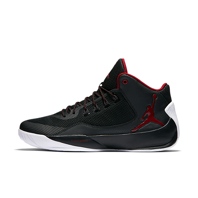 Air Jordan Rising High 2 black/gym red-white Basketball | 844065-001 ...