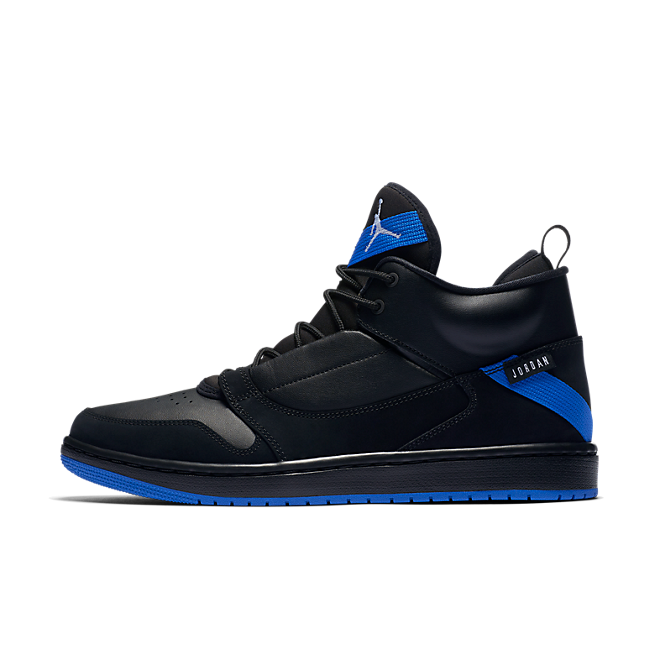 Jordan fadeaway 2025 black and blue