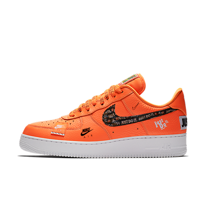 nike air force one orange just do it