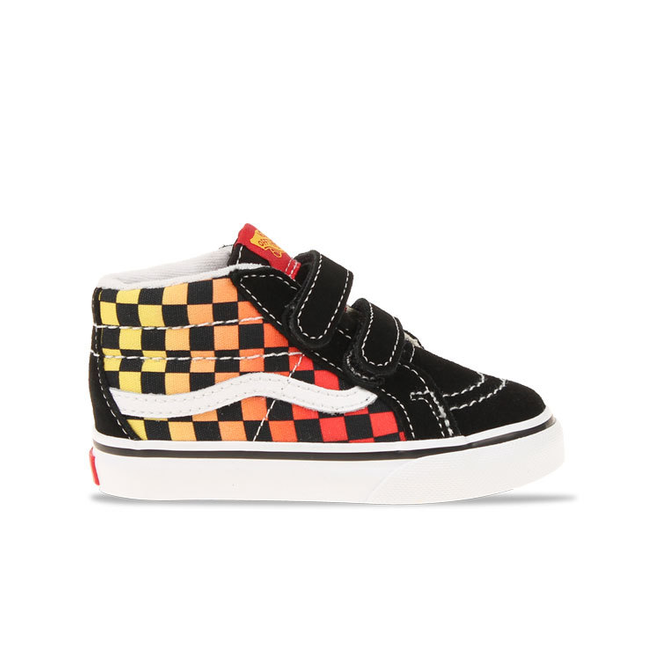 velcro vans checkered