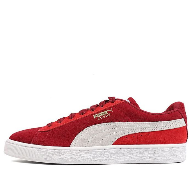 Puma hot sale red suede