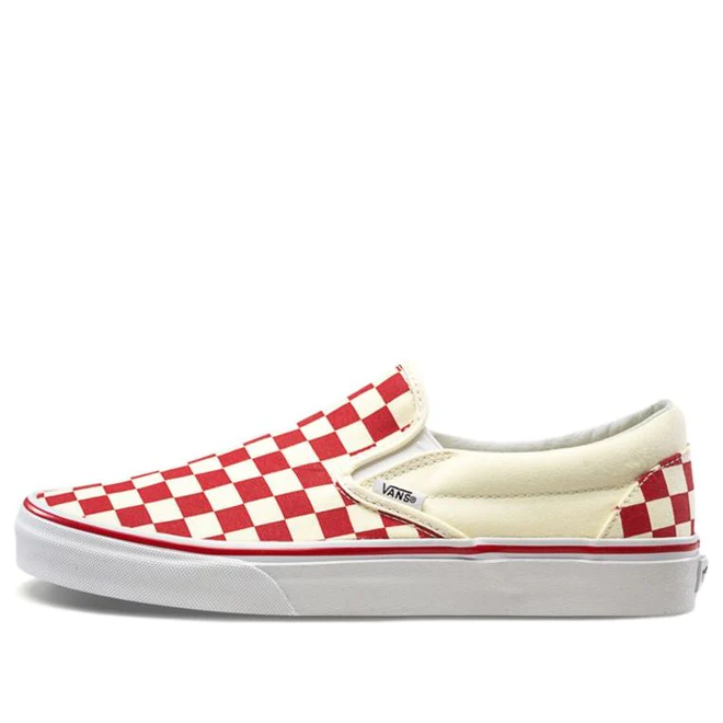 Vans red 2024 checkered shoes