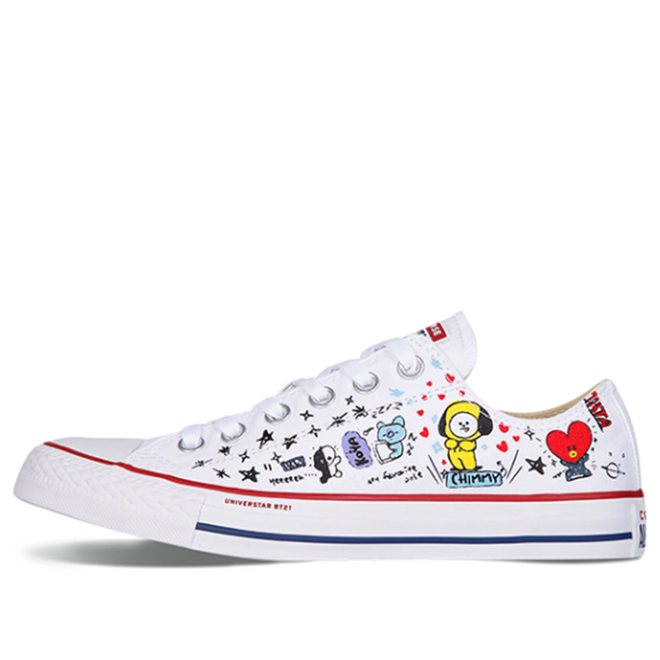 Converse Bt21 x Chuck Taylor All Star White Canvas | 163893C | Sneakerjagers