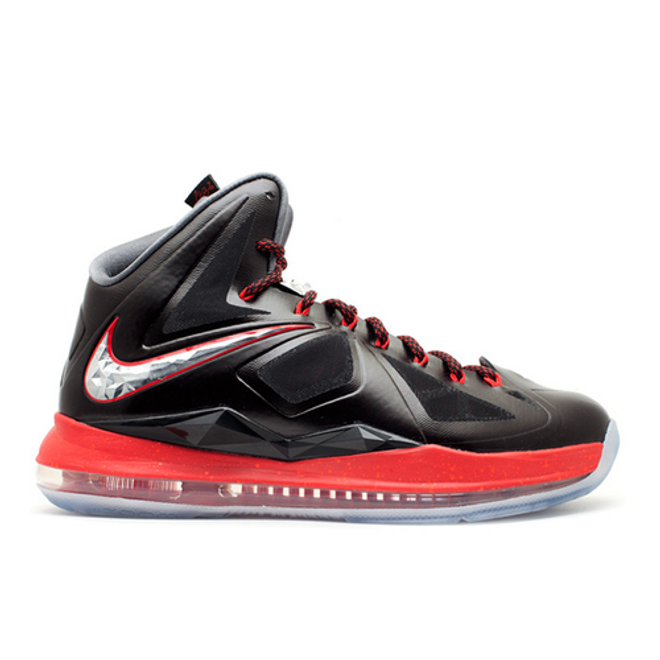 nike lebron 10 black red