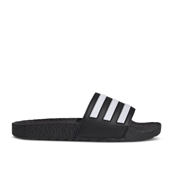 adidas Adilette Boost Slides 'Black White Stripes' | FY8154 | The Drop Date