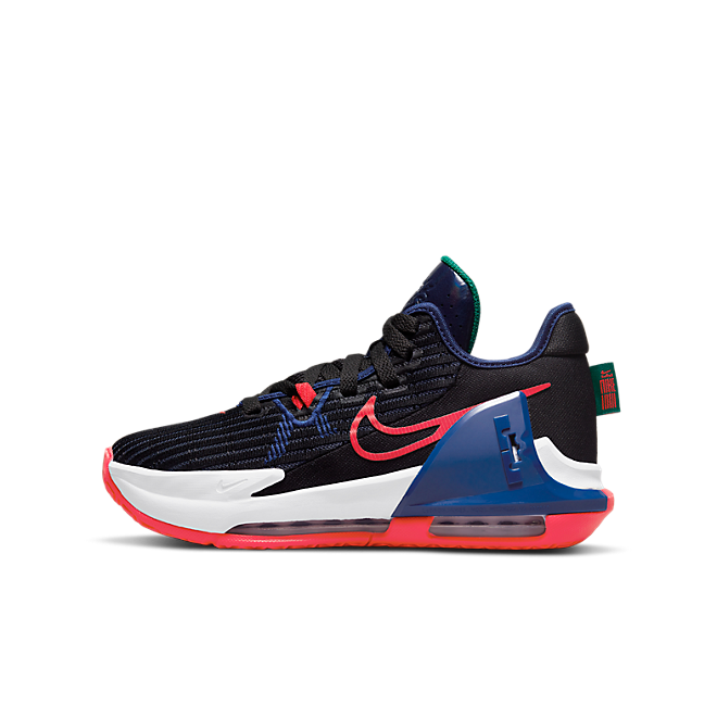 Nike LeBron Witness 6 GS Black Royal Siren Red DD0423 005