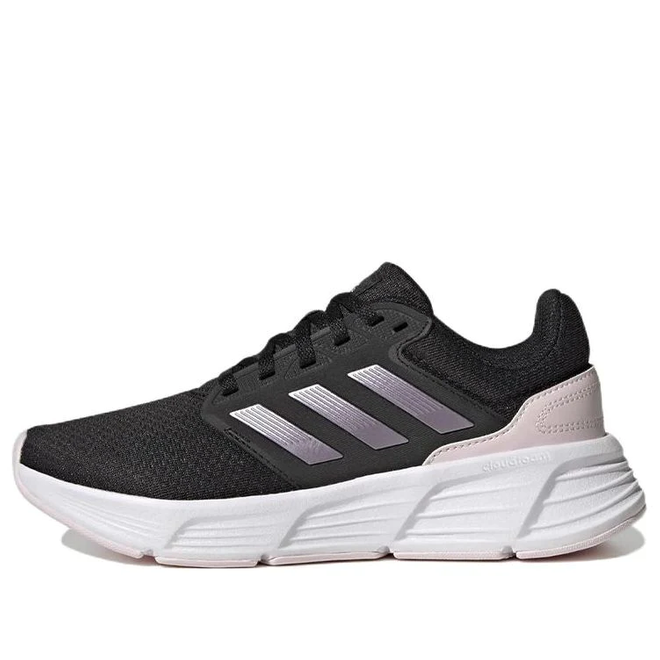 Adidas running shoes clearance women black and white