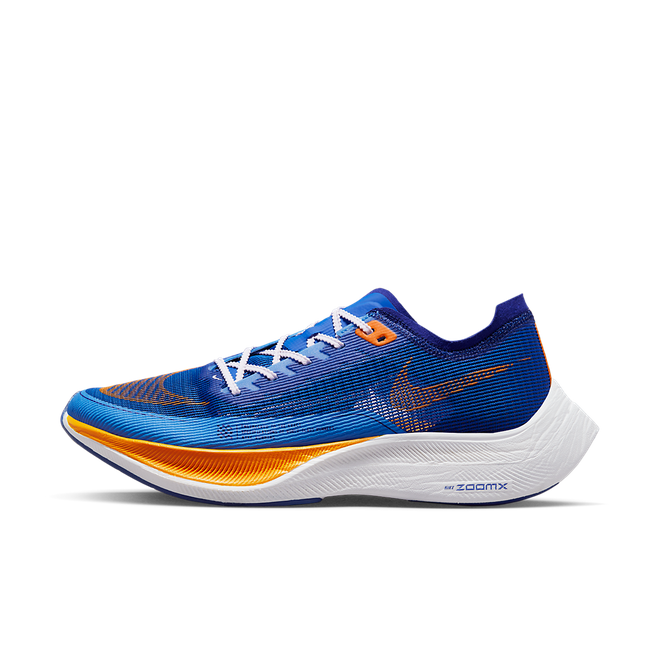 Nike ZoomX Vaporfly NEXT 2 Game Royal Vivid Orange FD0713 400 The Drop Date