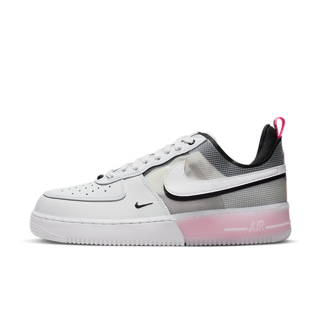 Nike Air Force 1 Low React White Black Pink Spell Sneakerjagers