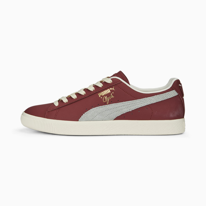 Puma clyde clearance burgundy