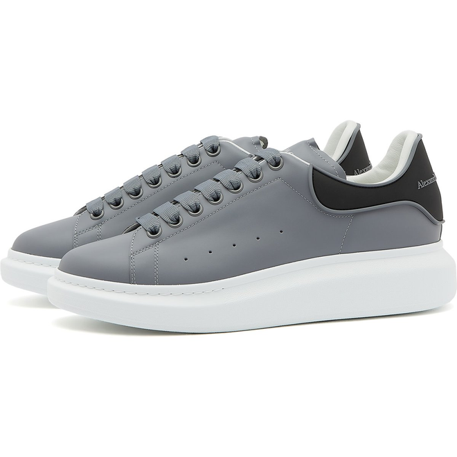 Alexander McQueen Heel Tab Oversized Sneaker Gun Grey 