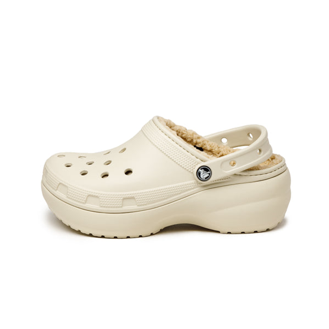 るう　 Crocs Classic Platform Lined Clog 207938 Mushroom | World of