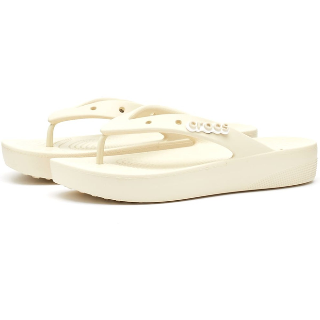 Crocs Women's Classic Platform Flip W Bone | 207714-2Y2 | Sneakerjagers