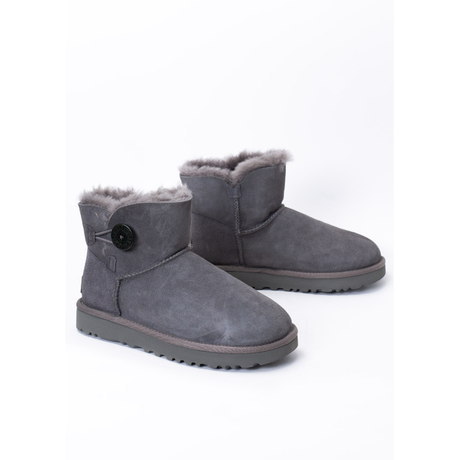 靴 UGG Mini Bailey Button II 1016422 UGG Mini Bailey Button II -#1016422 - Black - Authentic Guaranteed