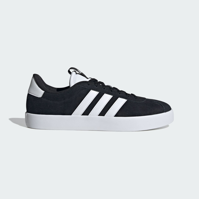 adidas court vantage black suede