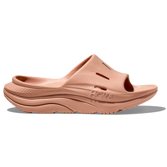 HOKA Ora Recovery Slide 3 Sandal in Sandstone/Sandstone  display picture 1