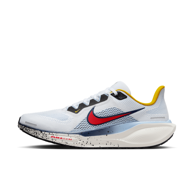 Nike Air Zoom Pegasus 41 White Psychic Blue Speed Red | HJ9068-100