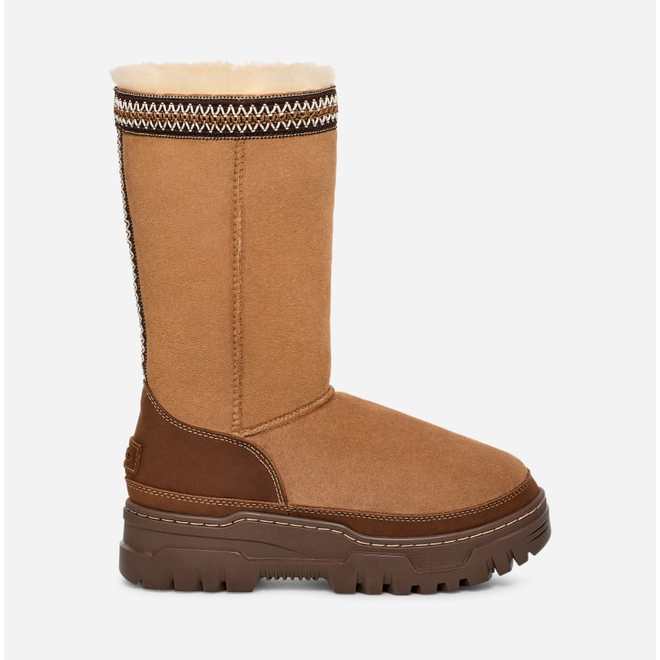 UGG Classic Chillapeak Tall　23cm UGG CLASSIC CHILLAPEAK TALL CHESTNUT SUEDE FUR PLATFORM