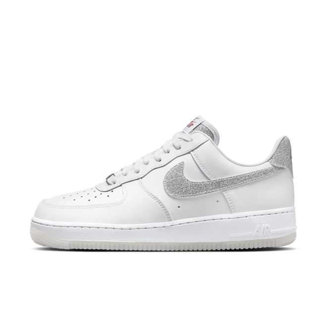 Nike Air Force 1 Low '07 LX Glitter Swoosh White (Women's