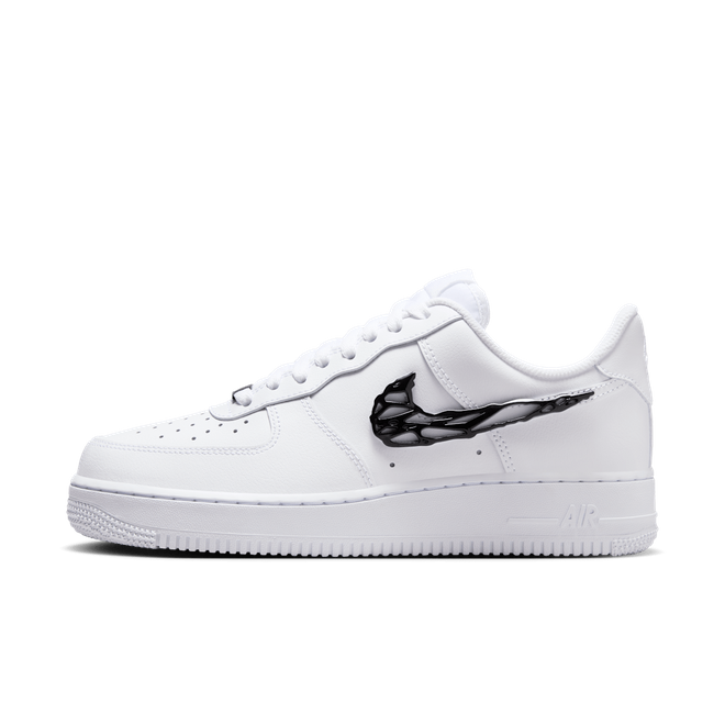 air force 1 black white swoosh