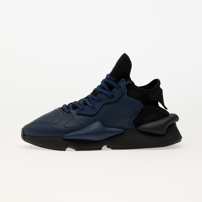 Y-3 adidas ブラック サルエルパンYOHJIYAMAMOTO Y-3 KAIWA Yohji Yamamoto x Adidas Black Leather Sneaker