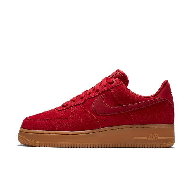 Nike Wmns Air Force 1 '07 SE - Speed Red / Speed Red - Gum Light Brown
