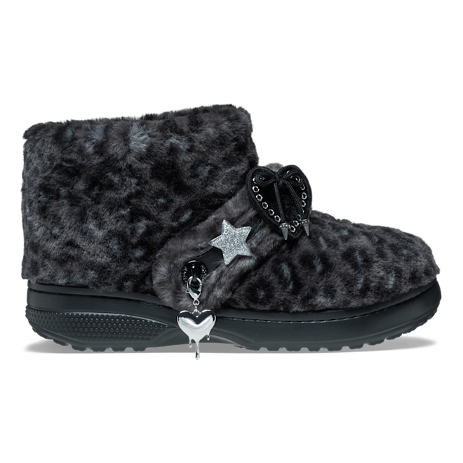 Crocs Classic Unfurgettable Leopard Boot Black | 212386-0CU