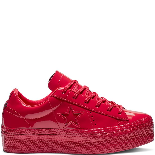converse one star platform patented 90s leather low top